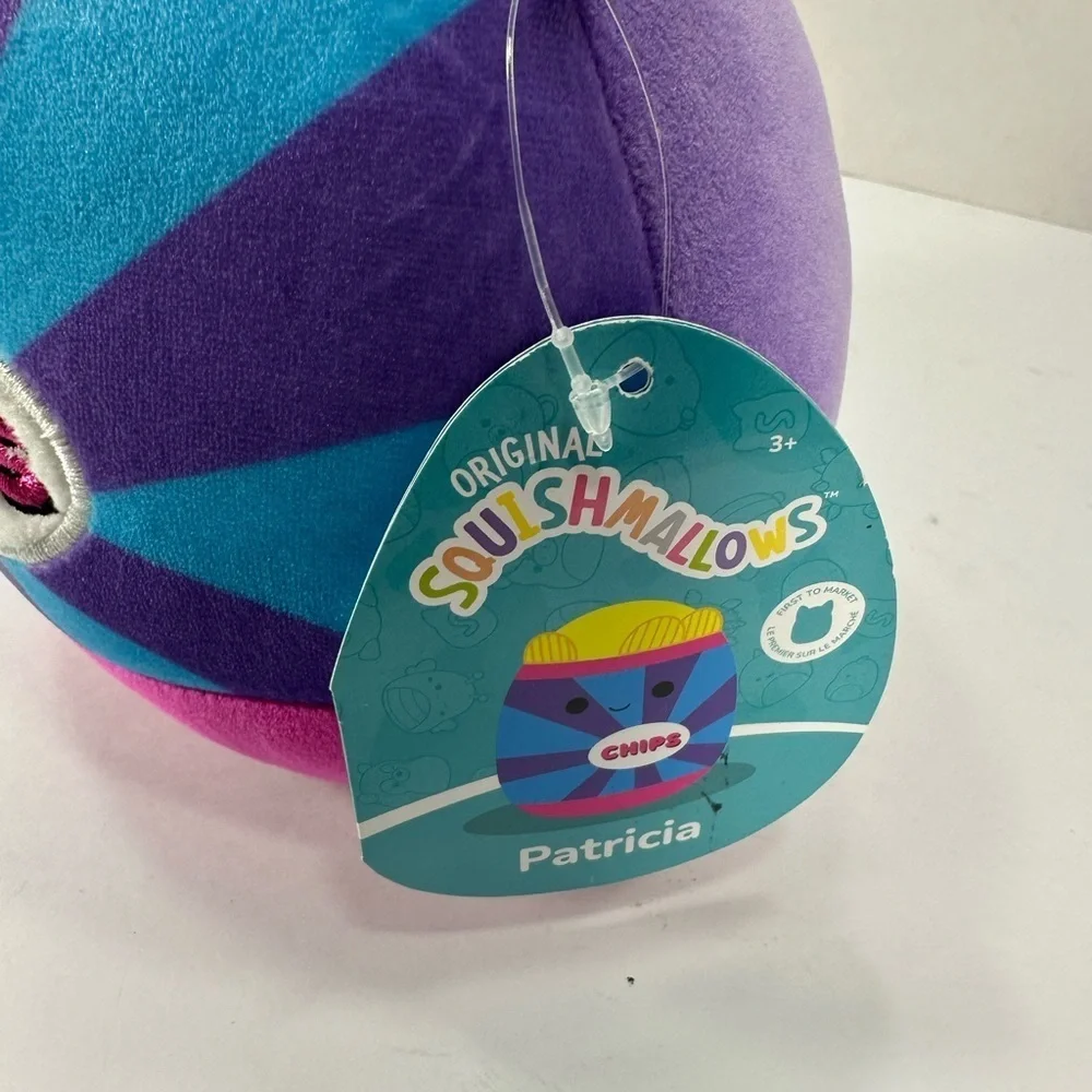 Colorful Plush Toy with Smiling Face size 7” brand new w tags